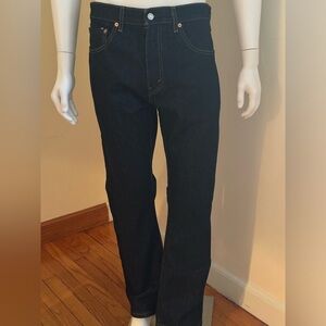 Levi Strauss & Co 517 Dark Blue Wash Boot Cut Jean. High Waist.Sz 34 W 30 L